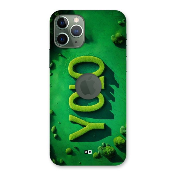 Nature Yolo Back Case for iPhone 11 Pro Logo Cut