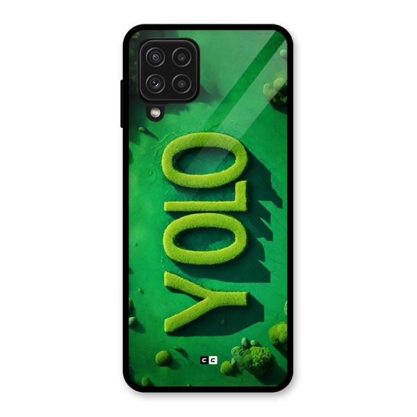 Nature Yolo Glass Back Case for Galaxy A22 4G