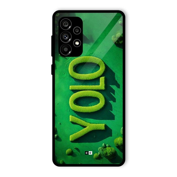 Nature Yolo Glass Back Case for Galaxy A73 5G