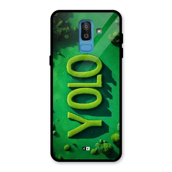 Nature Yolo Glass Back Case for Galaxy J8