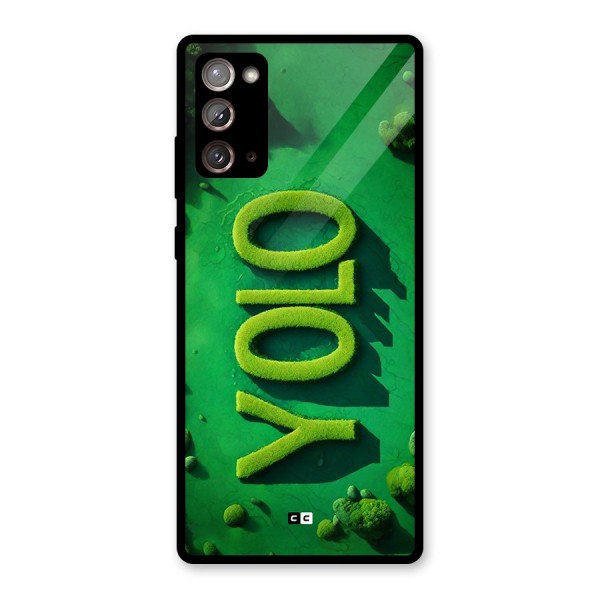 Nature Yolo Glass Back Case for Galaxy Note 20