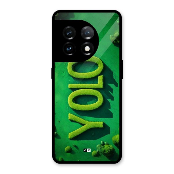 Nature Yolo Glass Back Case for OnePlus 11