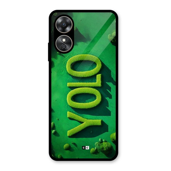 Nature Yolo Glass Back Case for Oppo A17