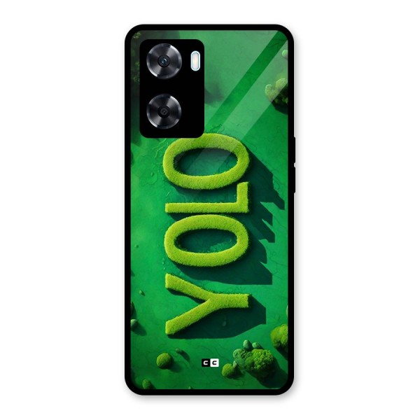 Nature Yolo Glass Back Case for Oppo A77s