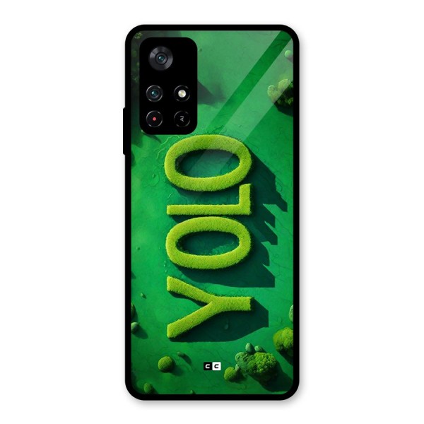 Nature Yolo Glass Back Case for Poco M4 Pro 5G