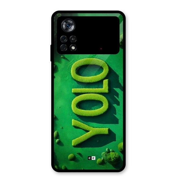 Nature Yolo Glass Back Case for Poco X4 Pro 5G