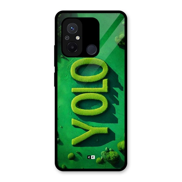 Nature Yolo Glass Back Case for Redmi 12C