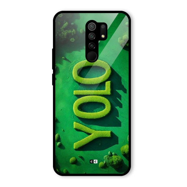 Nature Yolo Glass Back Case for Redmi 9 Prime