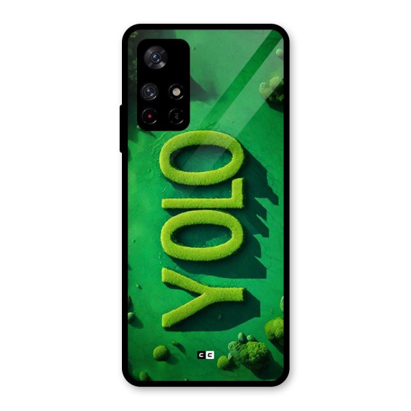 Nature Yolo Glass Back Case for Redmi Note 11T 5G