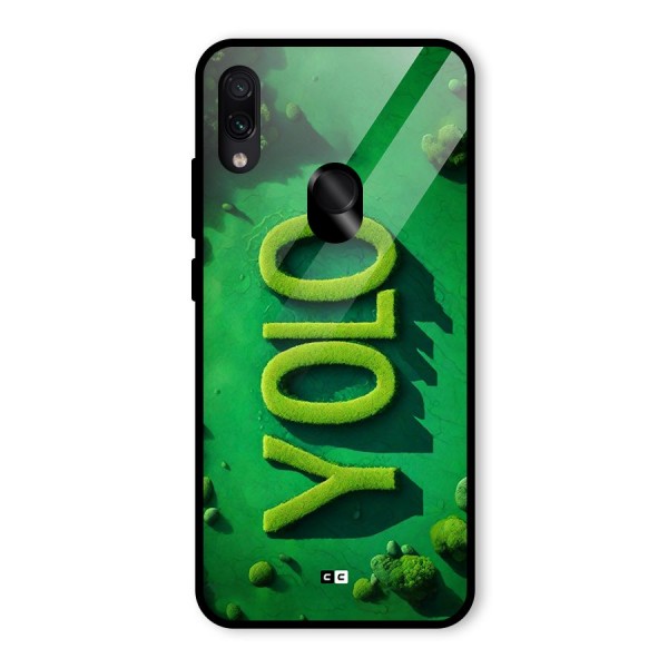 Nature Yolo Glass Back Case for Redmi Note 7S