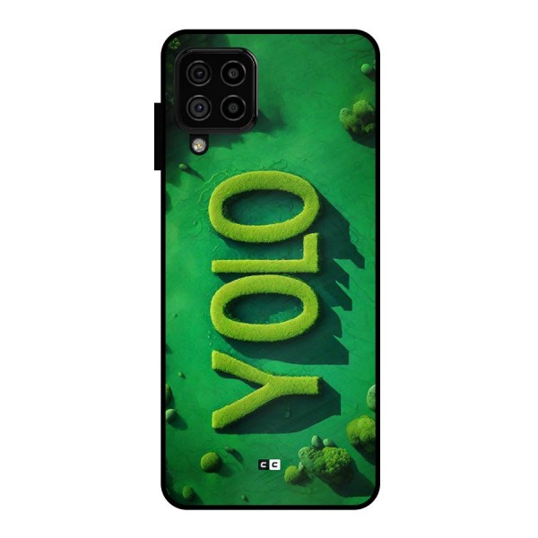 Nature Yolo Metal Back Case for Galaxy A22 4G