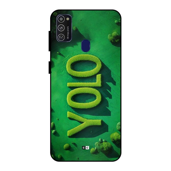 Nature Yolo Metal Back Case for Galaxy M21