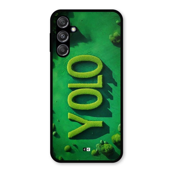 Nature Yolo Metal Back Case for Galaxy M34 5G