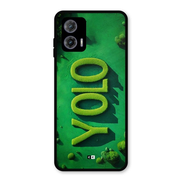 Nature Yolo Metal Back Case for Moto G73