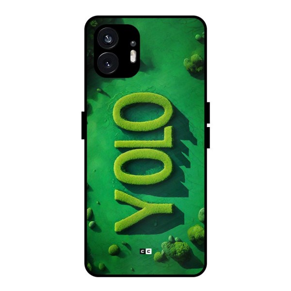 Nature Yolo Metal Back Case for Nothing Phone 2