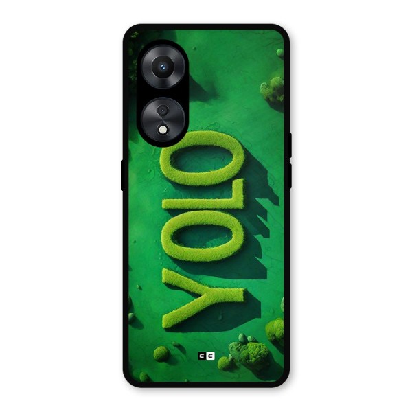 Nature Yolo Metal Back Case for Oppo A78