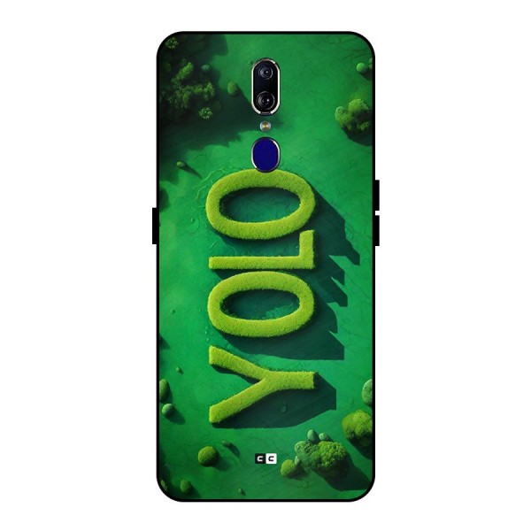 Nature Yolo Metal Back Case for Oppo F11