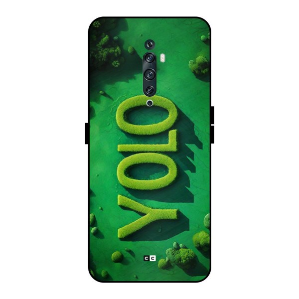 Nature Yolo Metal Back Case for Oppo Reno2 F