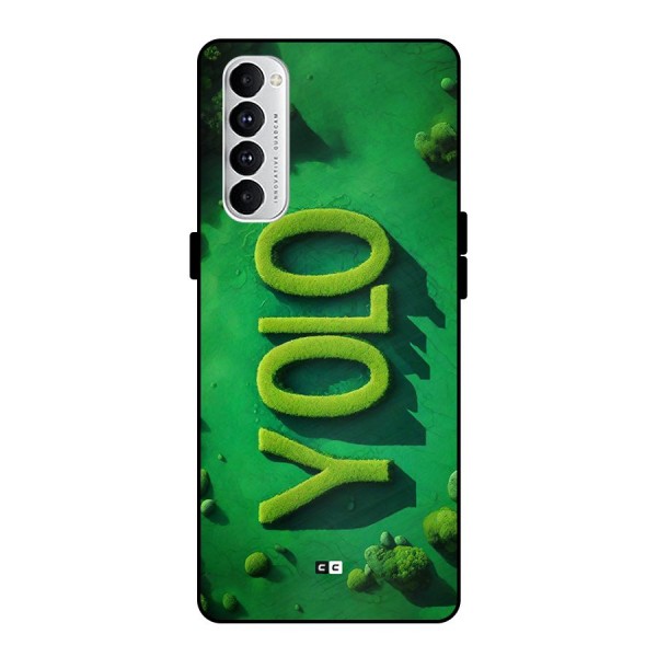 Nature Yolo Metal Back Case for Oppo Reno4 Pro