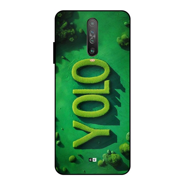 Nature Yolo Metal Back Case for Poco X2