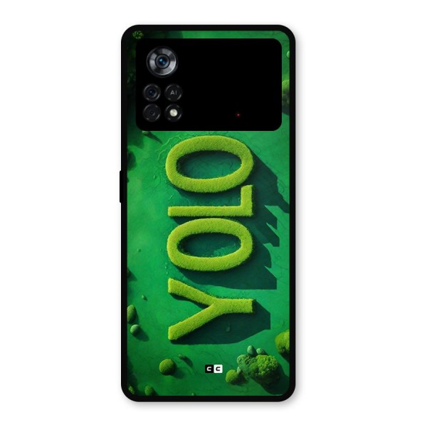 Nature Yolo Metal Back Case for Poco X4 Pro 5G