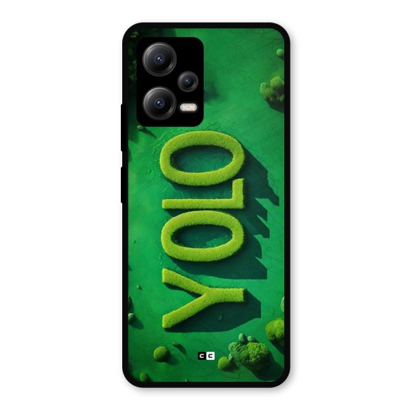 Nature Yolo Metal Back Case for Poco X5