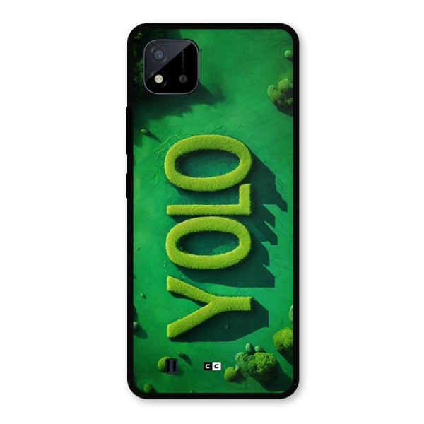 Nature Yolo Metal Back Case for Realme C11 2021