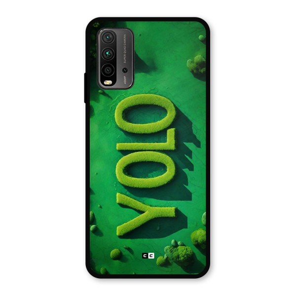 Nature Yolo Metal Back Case for Redmi 9 Power