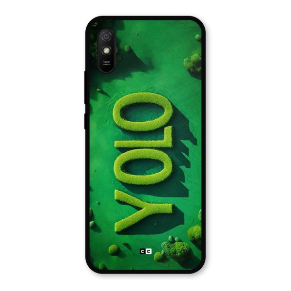 Nature Yolo Metal Back Case for Redmi 9i