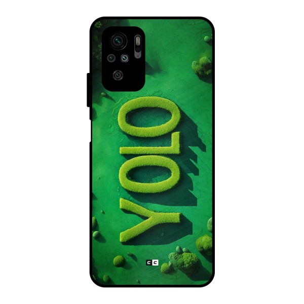 Nature Yolo Metal Back Case for Redmi Note 10