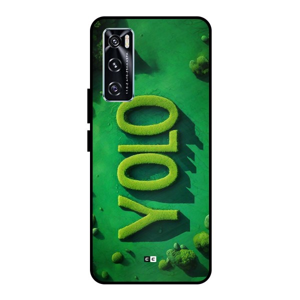 Nature Yolo Metal Back Case for Vivo V20 SE