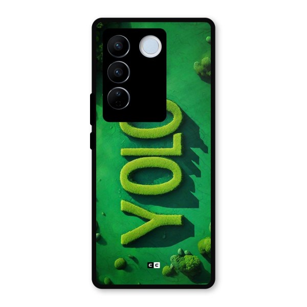 Nature Yolo Metal Back Case for Vivo V27 Pro