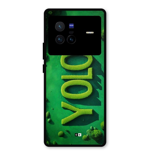 Nature Yolo Metal Back Case for Vivo X80