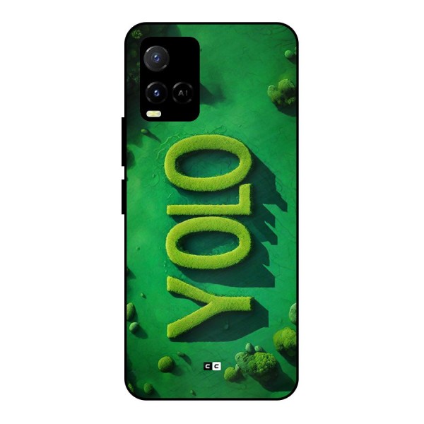 Nature Yolo Metal Back Case for Vivo Y21