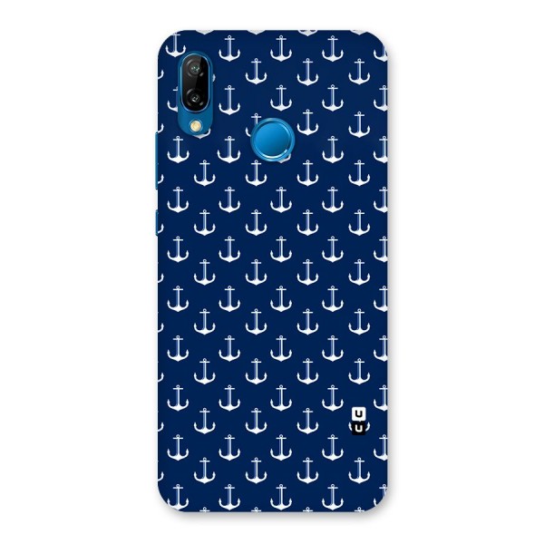 Nautical Pattern Back Case for Huawei P20 Lite