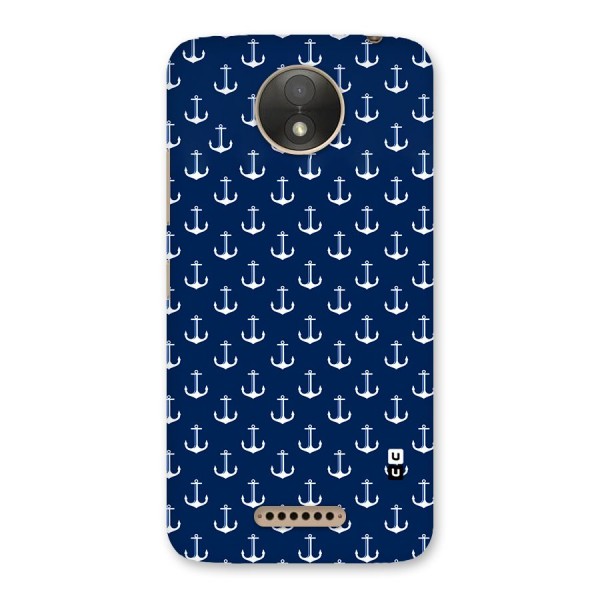 Nautical Pattern Back Case for Moto C Plus