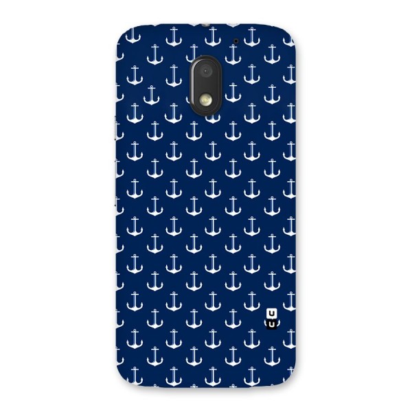 Nautical Pattern Back Case for Moto E3 Power