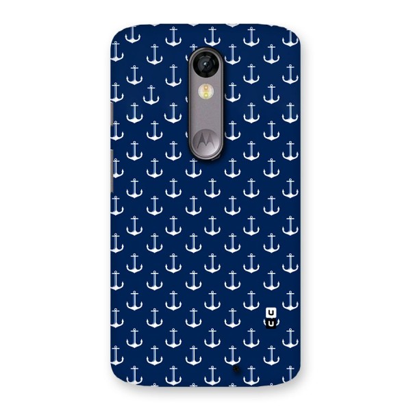 Nautical Pattern Back Case for Moto X Force