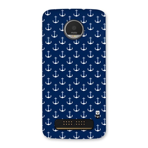 Nautical Pattern Back Case for Moto Z Play