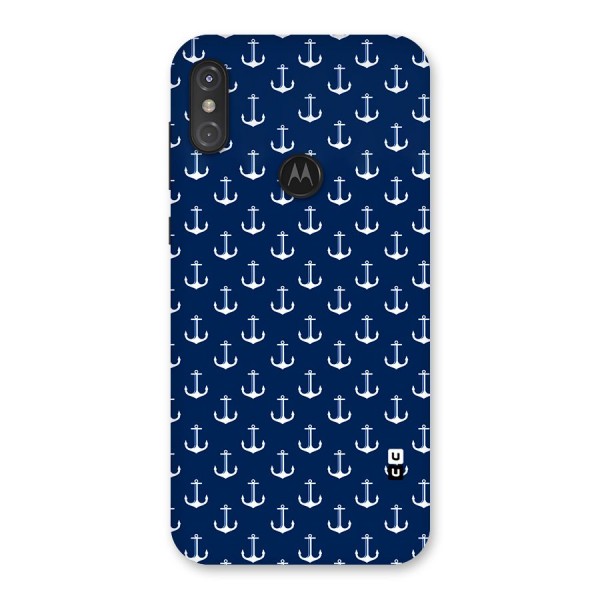 Nautical Pattern Back Case for Motorola One Power