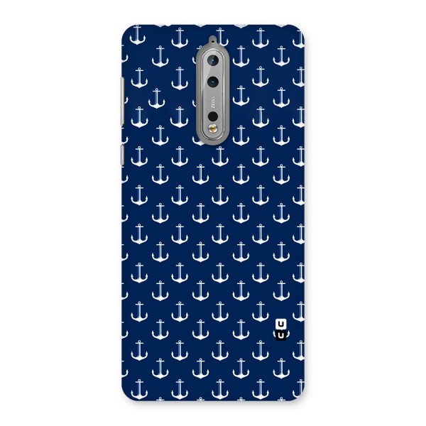 Nautical Pattern Back Case for Nokia 8