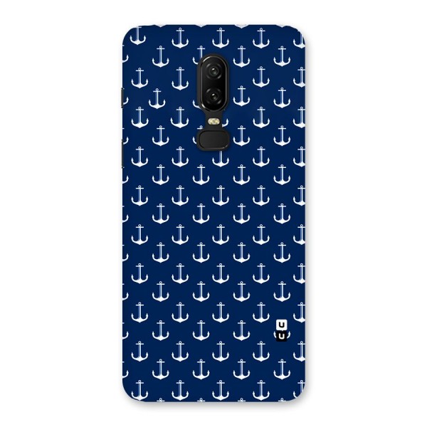 Nautical Pattern Back Case for OnePlus 6