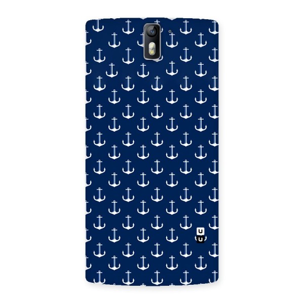 Nautical Pattern Back Case for One Plus One