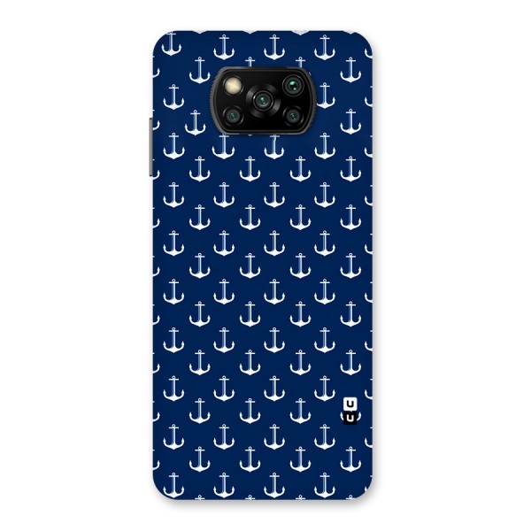 Nautical Pattern Back Case for Poco X3