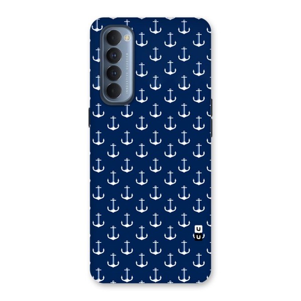 Nautical Pattern Back Case for Reno4 Pro