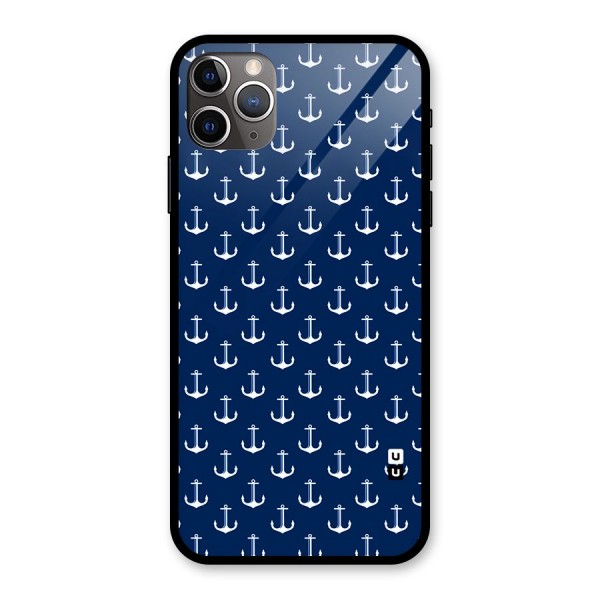 Nautical Pattern Glass Back Case for iPhone 11 Pro Max