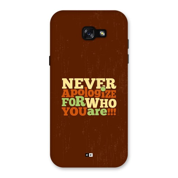 Never Apologize Back Case for Galaxy A7 (2017)