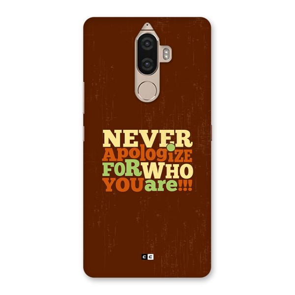 Never Apologize Back Case for Lenovo K8 Note