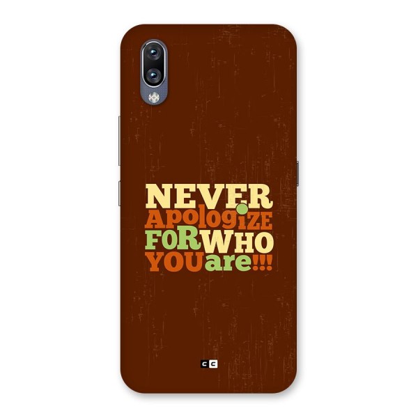 Never Apologize Back Case for Vivo NEX