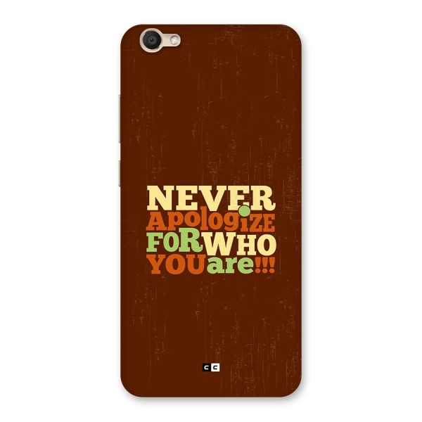 Never Apologize Back Case for Vivo Y67